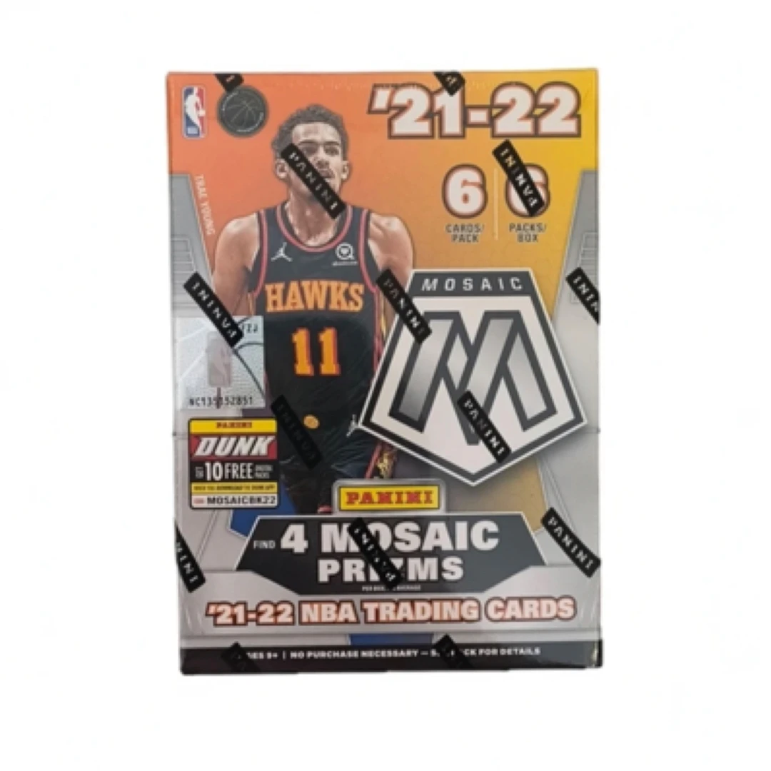 【拆盒】2021-22 Panini 马赛克系列 手雷盒 篮球球星卡盲盒单包