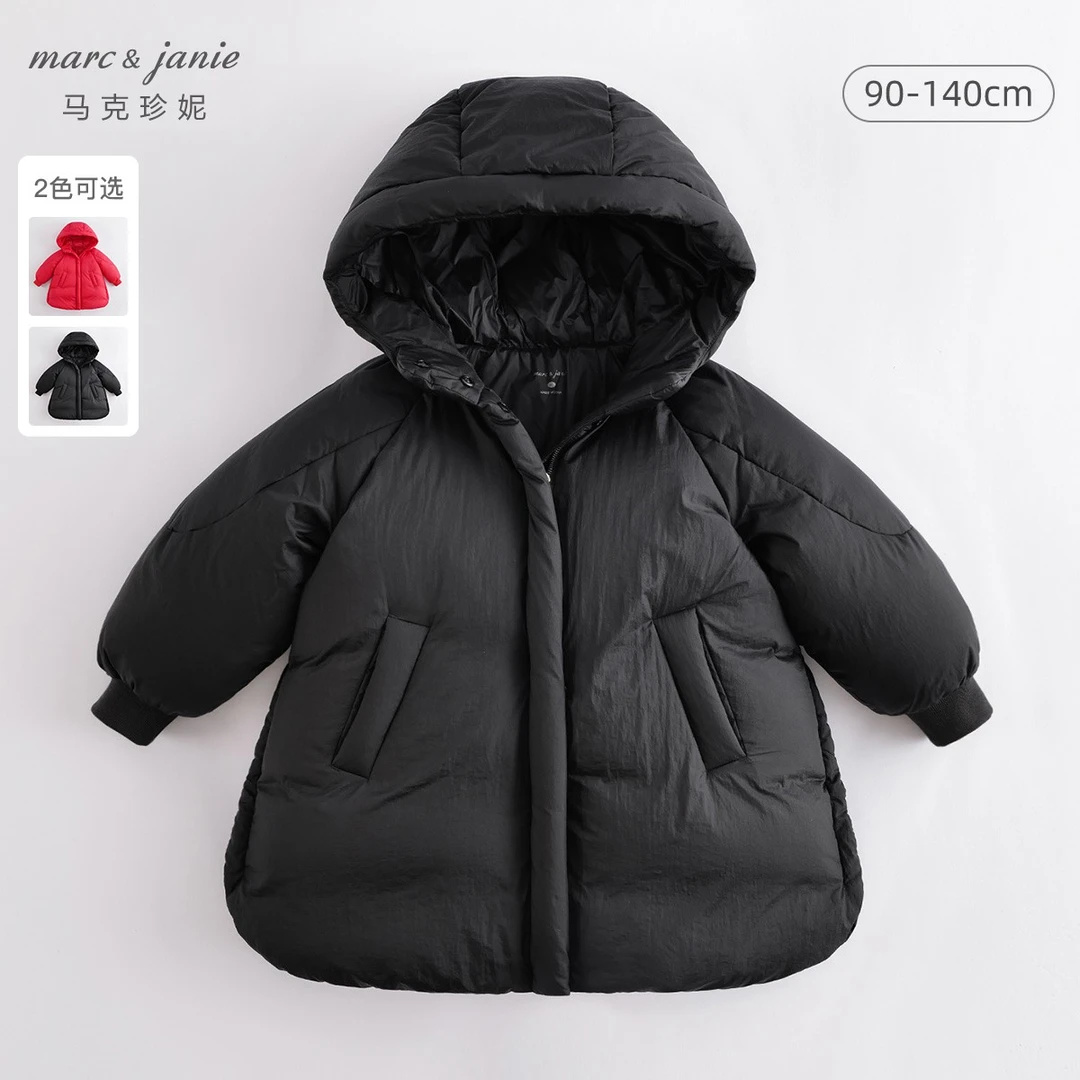 【新年款】马克珍妮女童A字摆中长款羽绒服 加厚保暖冬装 213655