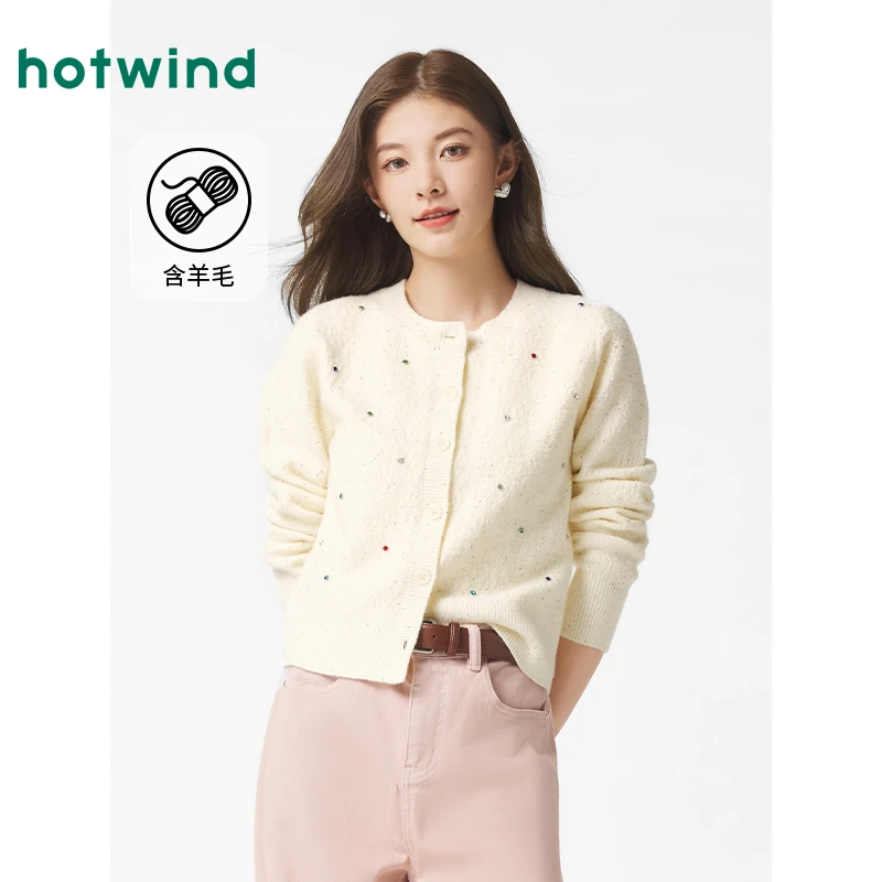 热风商场款女装毛针织衫毛衣上衣双11返场秋冬保暖新款F08W25113