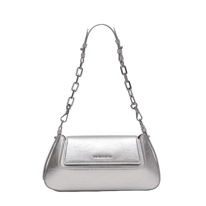 CLEVER质感简约小众链条包包女2024新款高级感百搭单肩腋下包