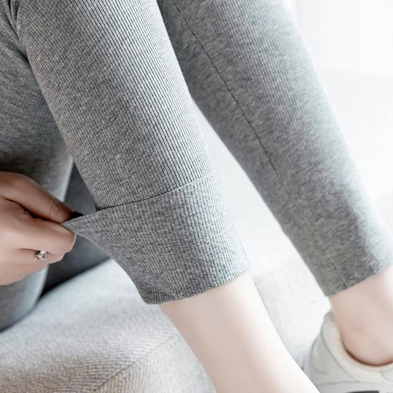 FAVMARTHA加长版高个子打底裤春秋薄款大码胖妹妹200斤棉质高腰长