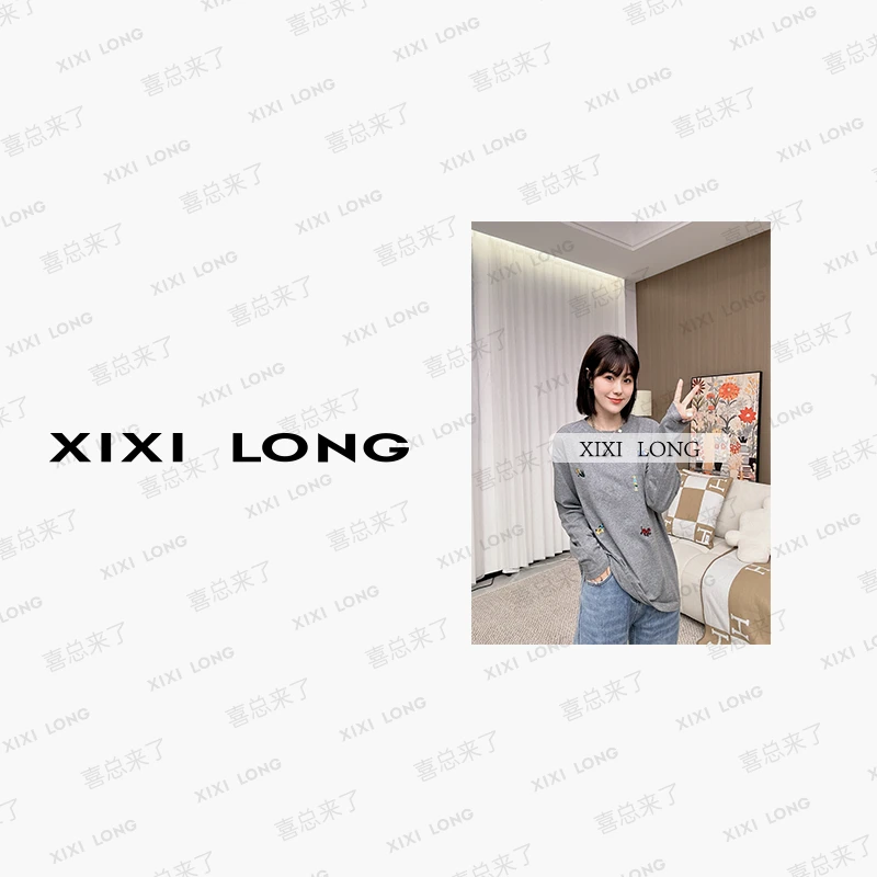 大喜【缤纷童话】手绘风小刺绣设计款加绒圆领打底衫 DX243817