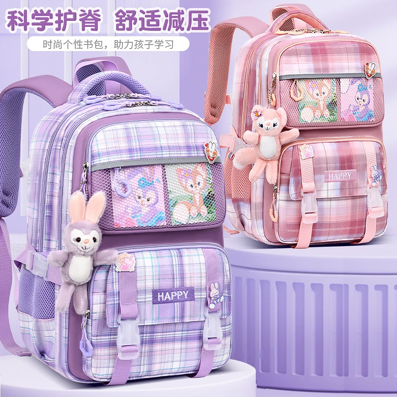 新款小学生书包女高颜值可爱轻便减负透气防水儿童双肩包1-6年级