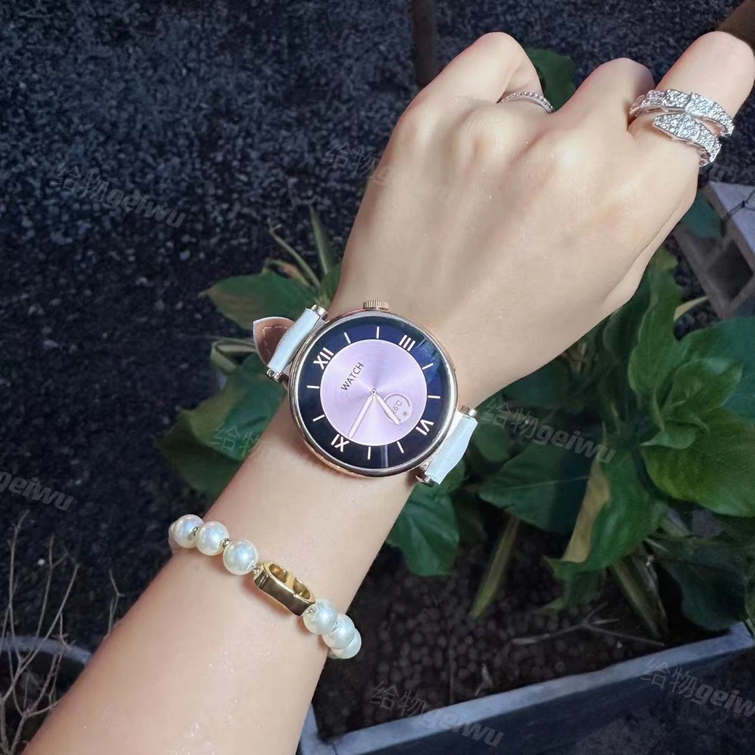 时尚定制新款女士智能手表多功能蓝牙接打电话运动腕表支付监测LL