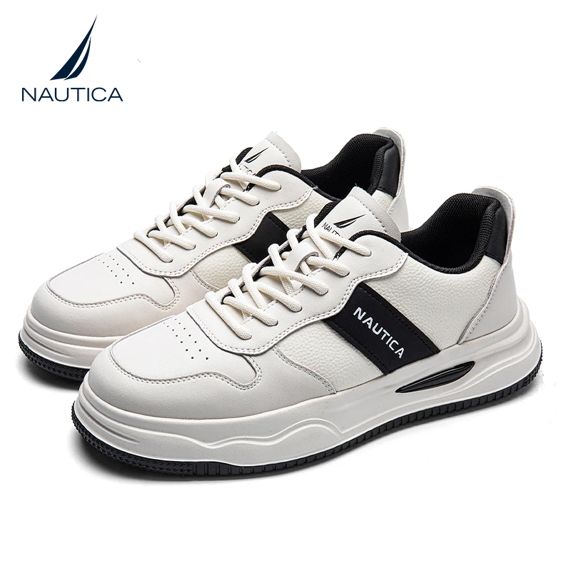 nautica/诺帝卡春季男士百搭时尚低帮潮鞋潮流韩版鞋子