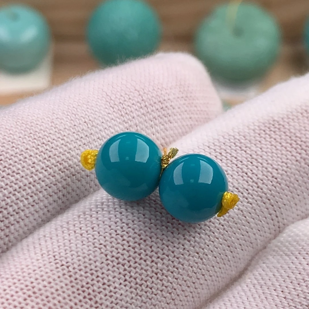 绿松石圆珠8.2未镶嵌