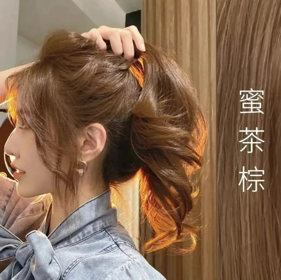 小鱼海棠推荐OKSC蜜茶棕染发膏2024潮流行色植物纯学生自己在家染