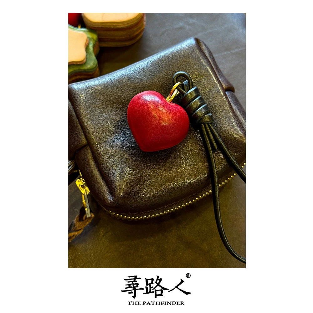 精致手工可爱复古胖心挂件