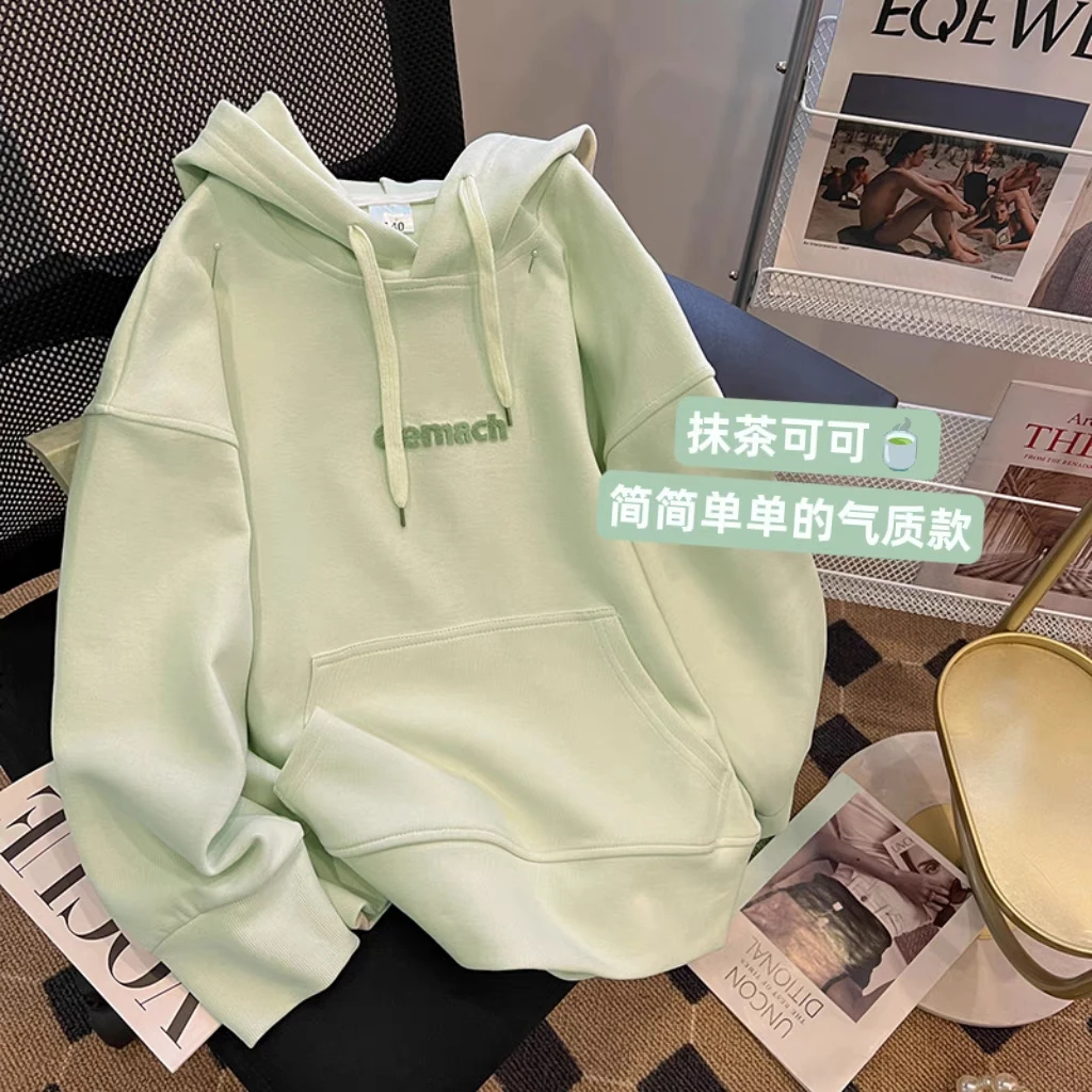 女童卫衣春装2025新款儿童洋气连帽宽松中大童春秋潮韩版套头上衣