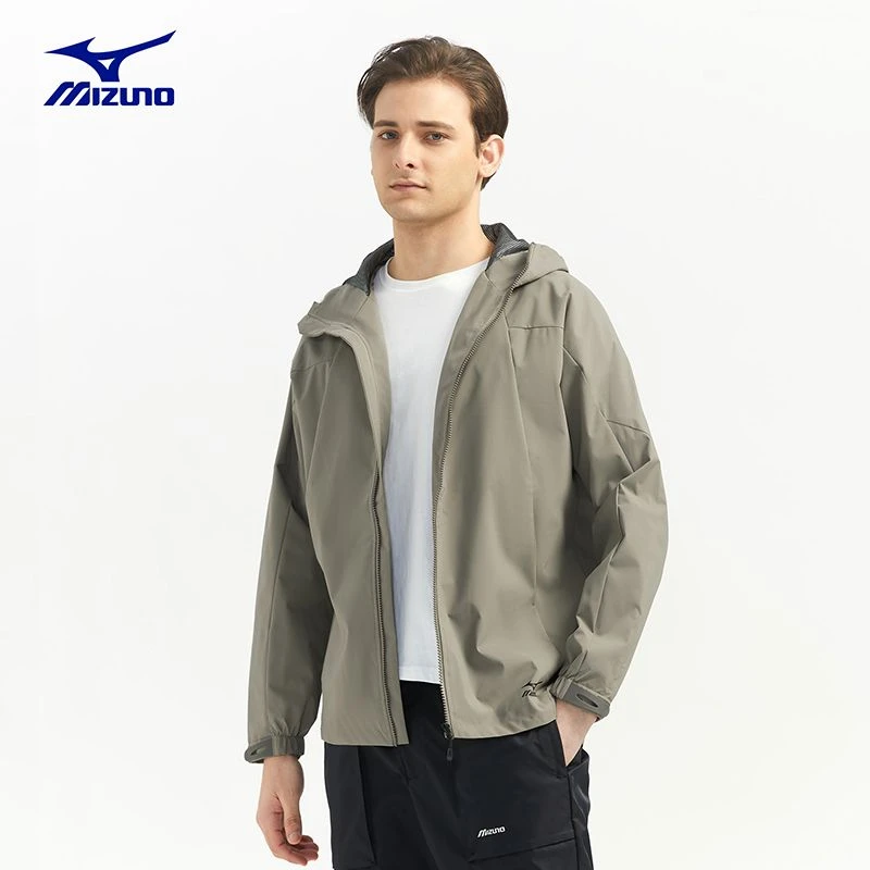 Mizuno/美津浓户外休闲夹克外套男士春秋季防水透气冲锋登山衣服