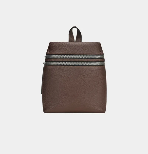 翠派    鼠来宝   跟紫色     牛皮  双肩包   女包