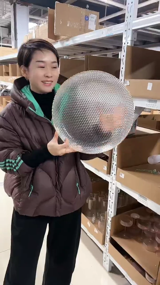 【闪购商品】14寸铆钉盘-透明