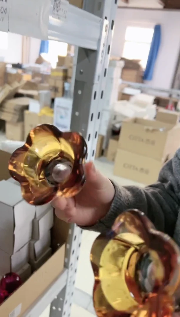 【闪购商品】YL-花瓣烛台-橘*2