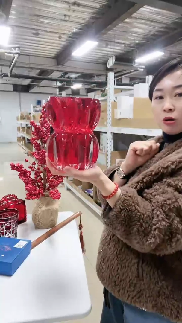 【闪购商品】海滨花瓶-红