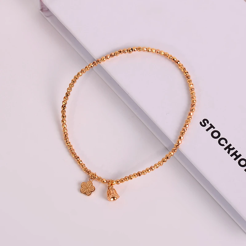 钛钢手链 小花铃兰花手链女小众高级个性时尚百搭手串饰品不掉色