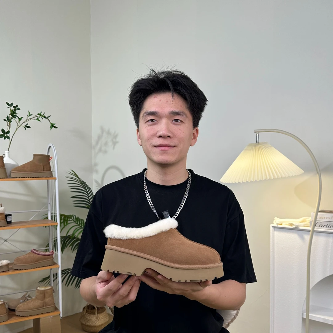 【厚底4.5cm人鱼拖鞋】新款秋冬厚底人鱼拖鞋休闲雪地靴明星雪地靴