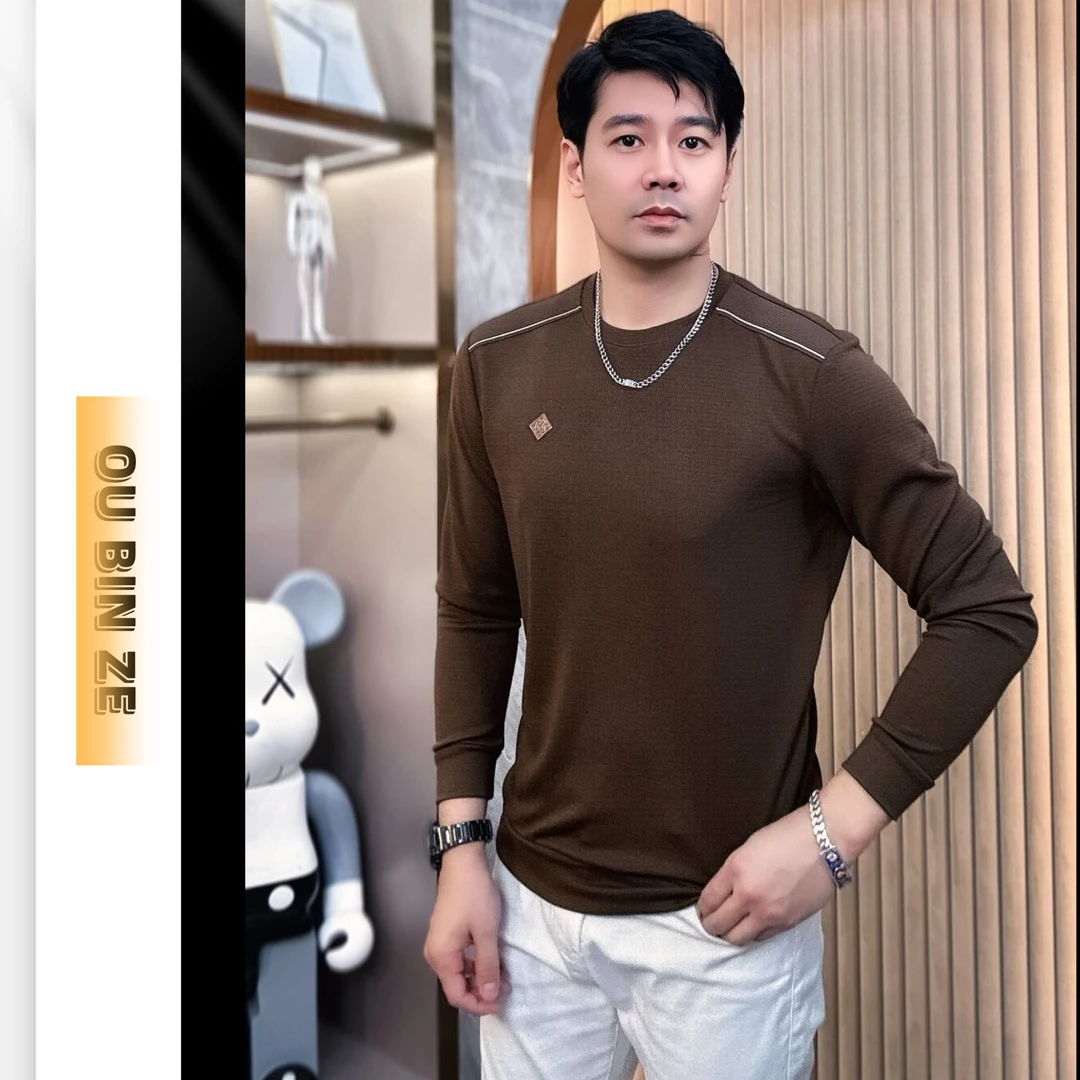 清 欧彬泽【比利索】欧货长袖卫衣秋冬男装圆领休闲时尚百搭M5118Z