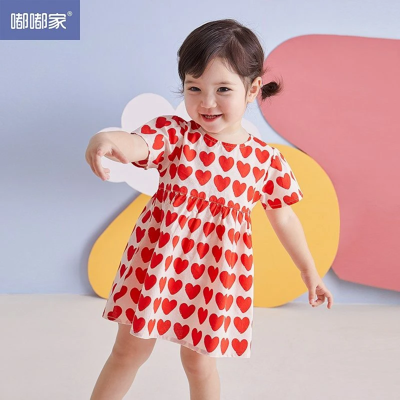 【小清新满印】女童连衣裙夏季儿童裙子洋气宝宝夏装婴儿公主裙潮