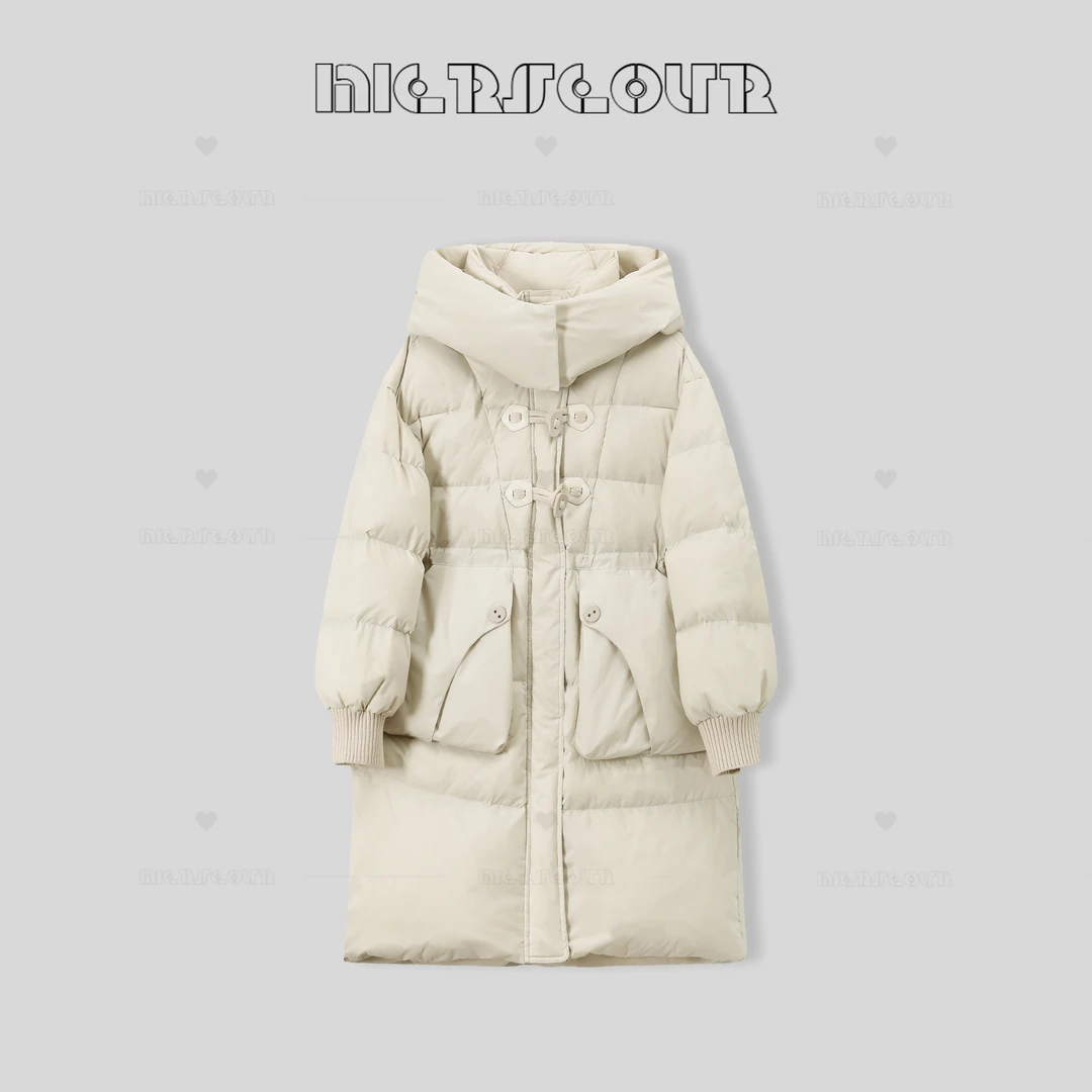 冬季新款时尚设计连帽鸭绒羽绒服7856