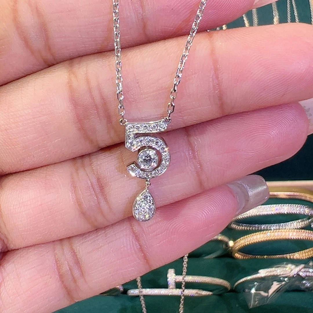 【闪购商品】钻石项链18K金镶嵌