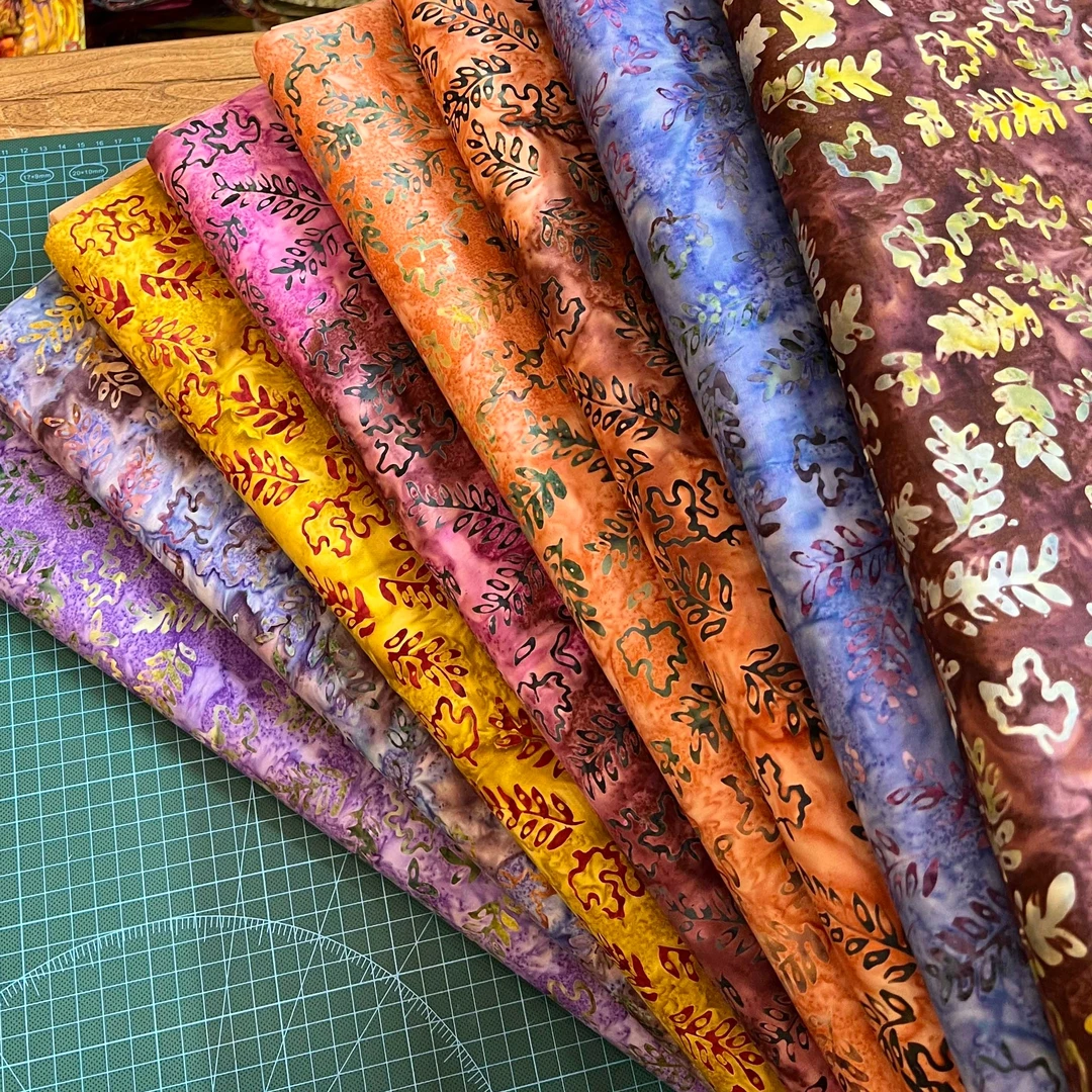 Leucaena系列台湾羽织蜡染布棉布可连裁门幅110cm一码91cm手工diy