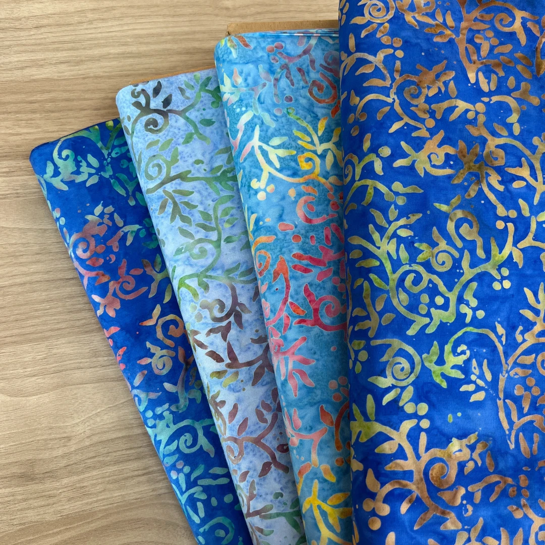 Zoysia台湾羽织蜡染布棉布可连裁门幅110cm一码手工