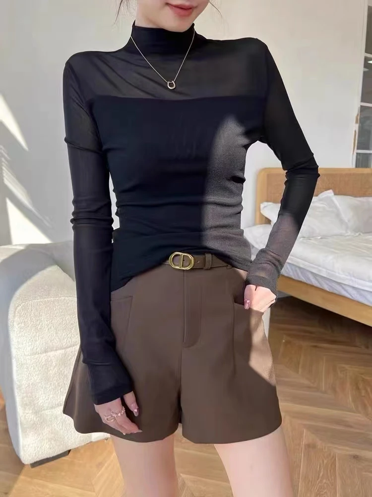 秋款时尚修身打底T恤