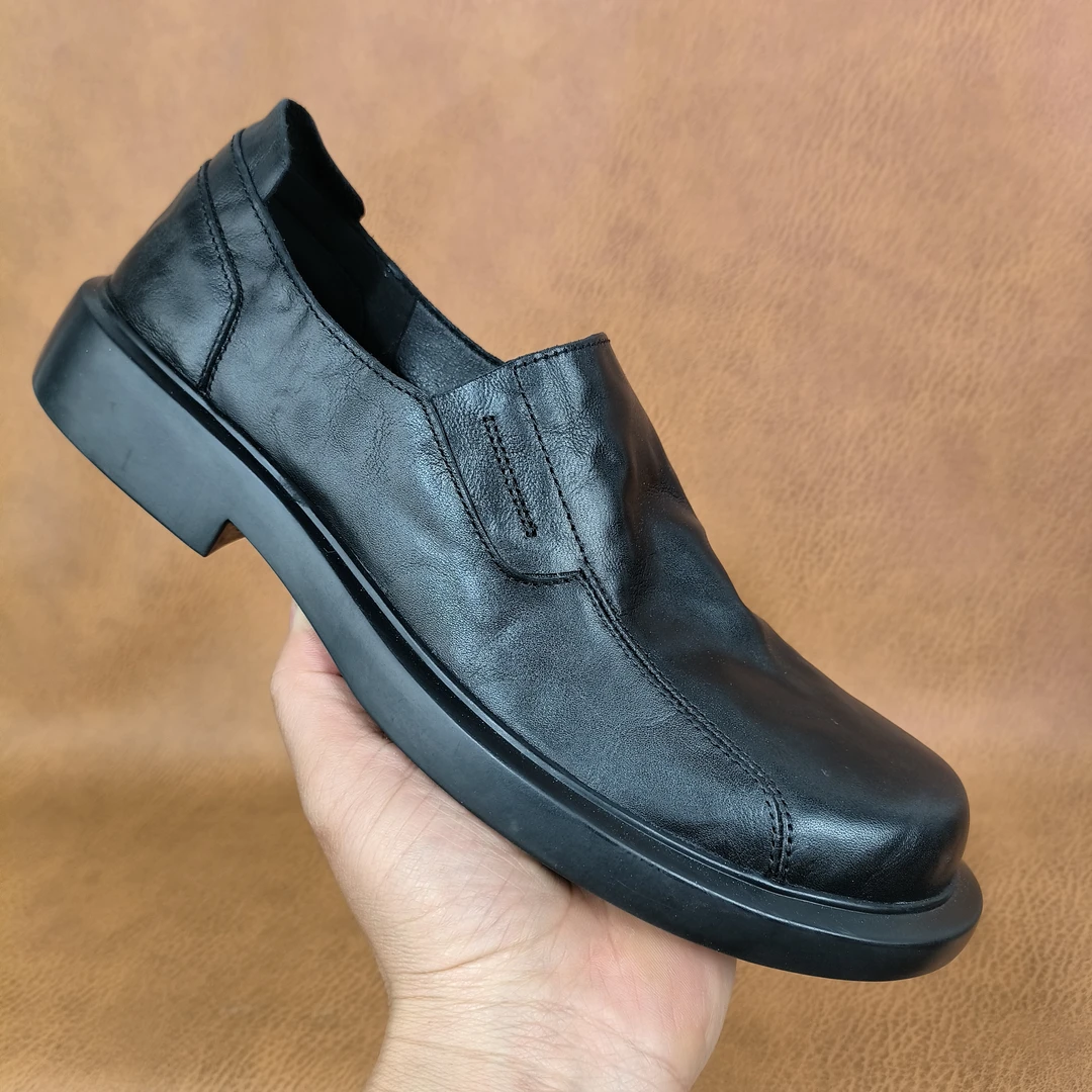 男士春夏新款真皮镂空凉鞋商务休闲皮鞋头层牛皮打孔洞洞鞋软底