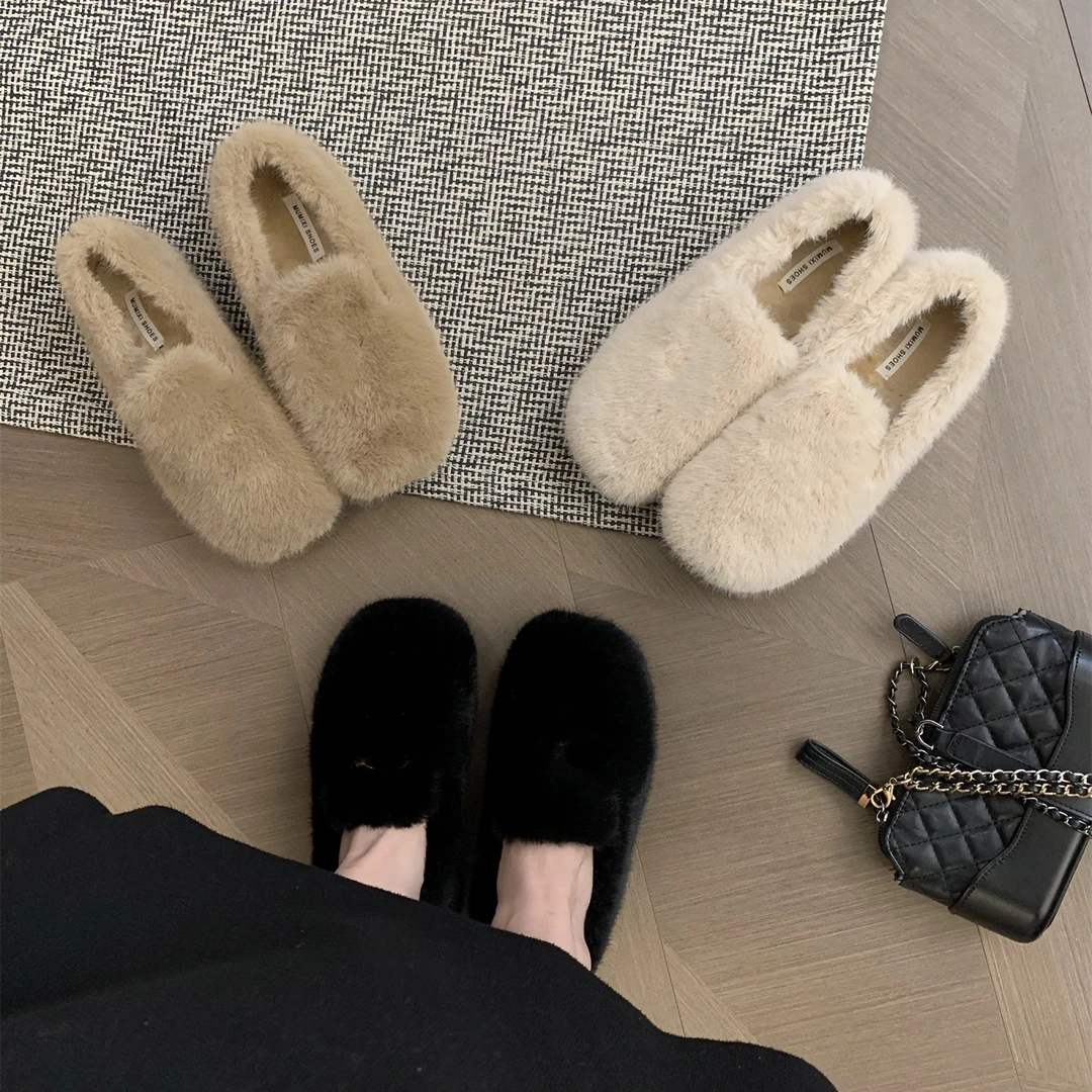 HEINA 一脚蹬毛毛鞋 6603