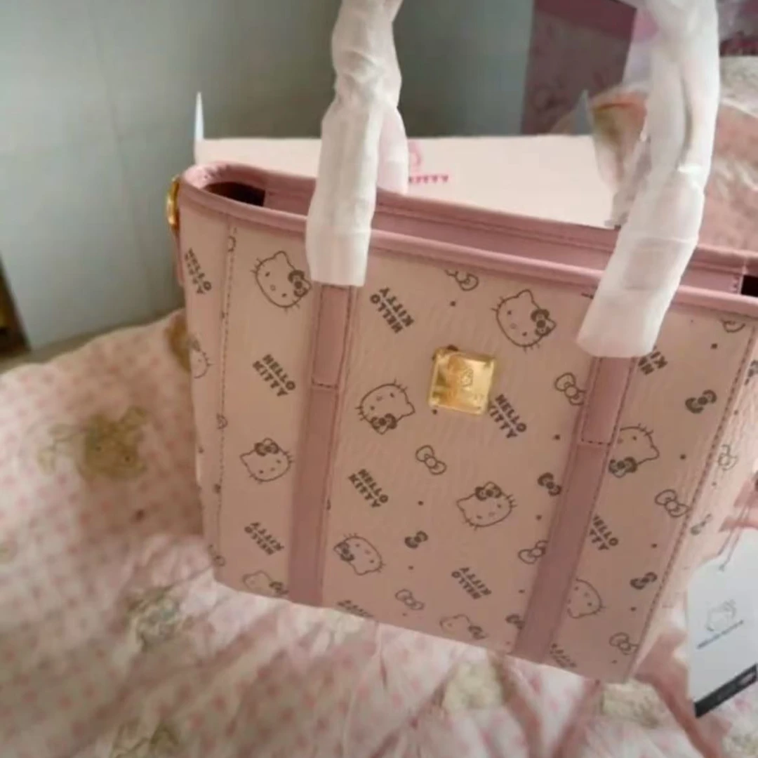 hellokitty凯蒂猫2024新款菜篮子通勤休闲时尚潮流斜挎包托特包