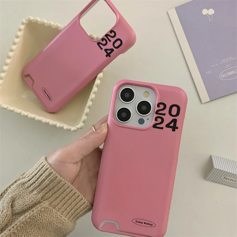 创意简约手机壳新款少女风2024全包防摔ins风保护壳适用苹果15pro