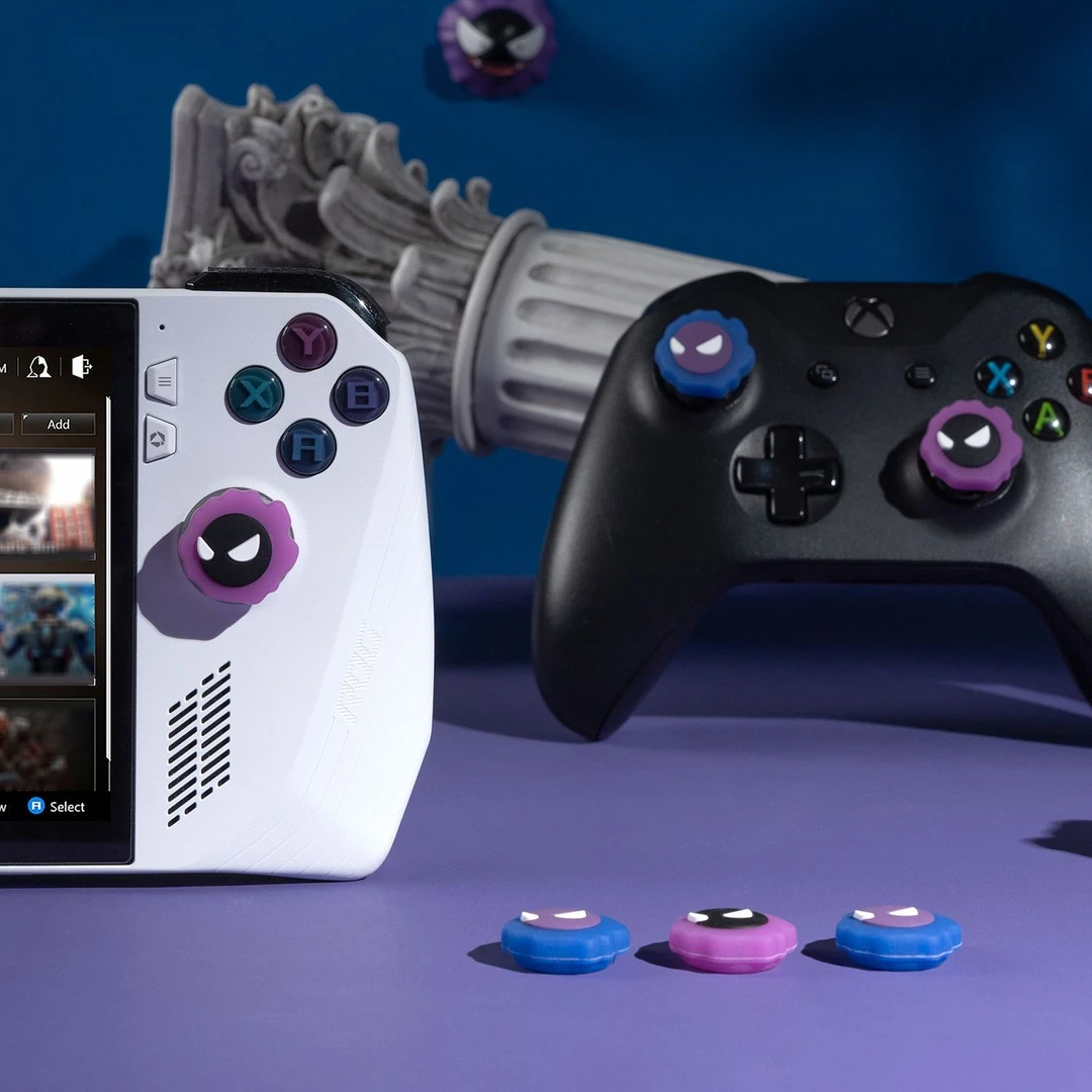 switch摇杆帽oled游戏机按键帽 Lite摇杆套 ns宝可梦鬼斯夜光紫魔