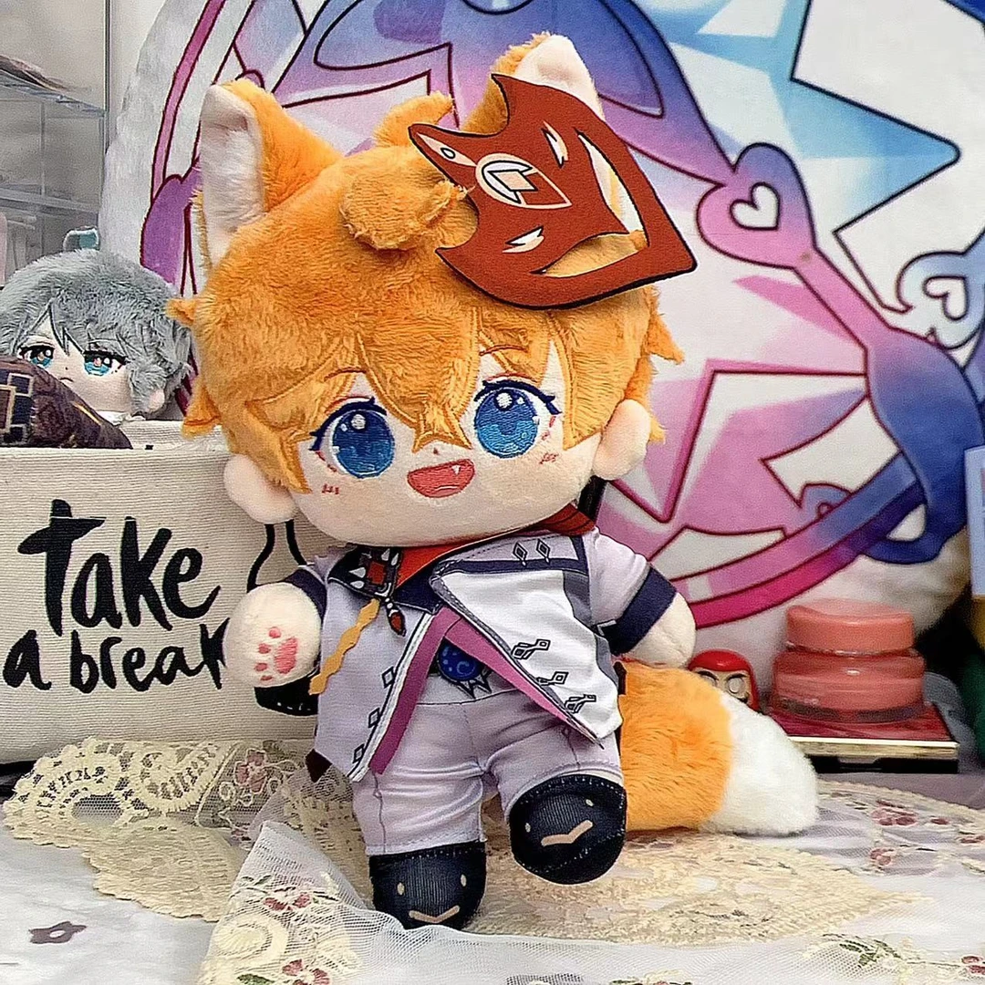 【原力赏】同人周边达达利亚站姿棉花娃娃【猫耳带尾巴】