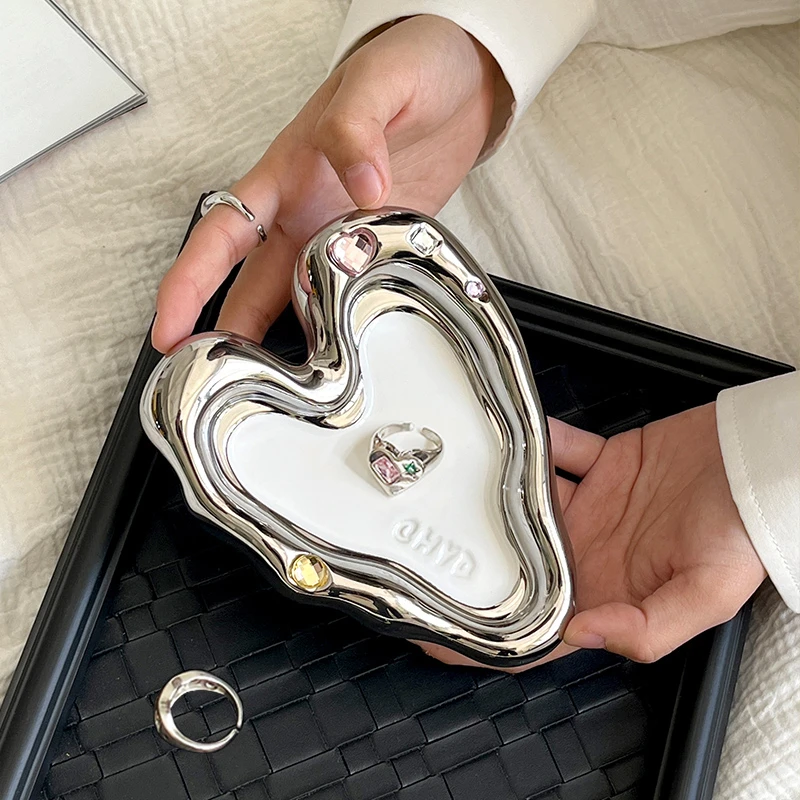 CMYD宝石派对爱心烟灰缸原创辣妹风玄关首饰盘高颜值精致20