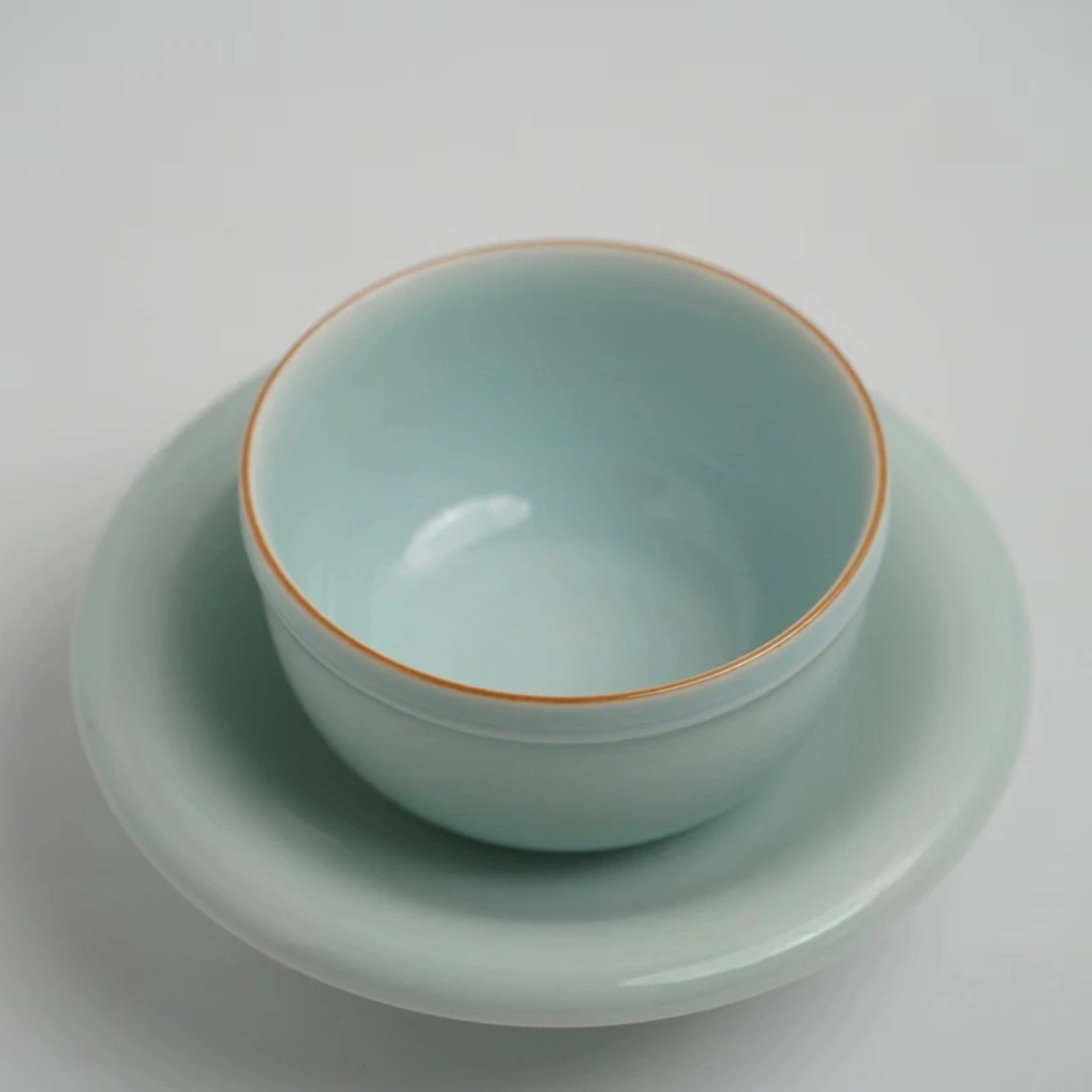 【青釉宋盏】手工茶具陶瓷主人杯HT