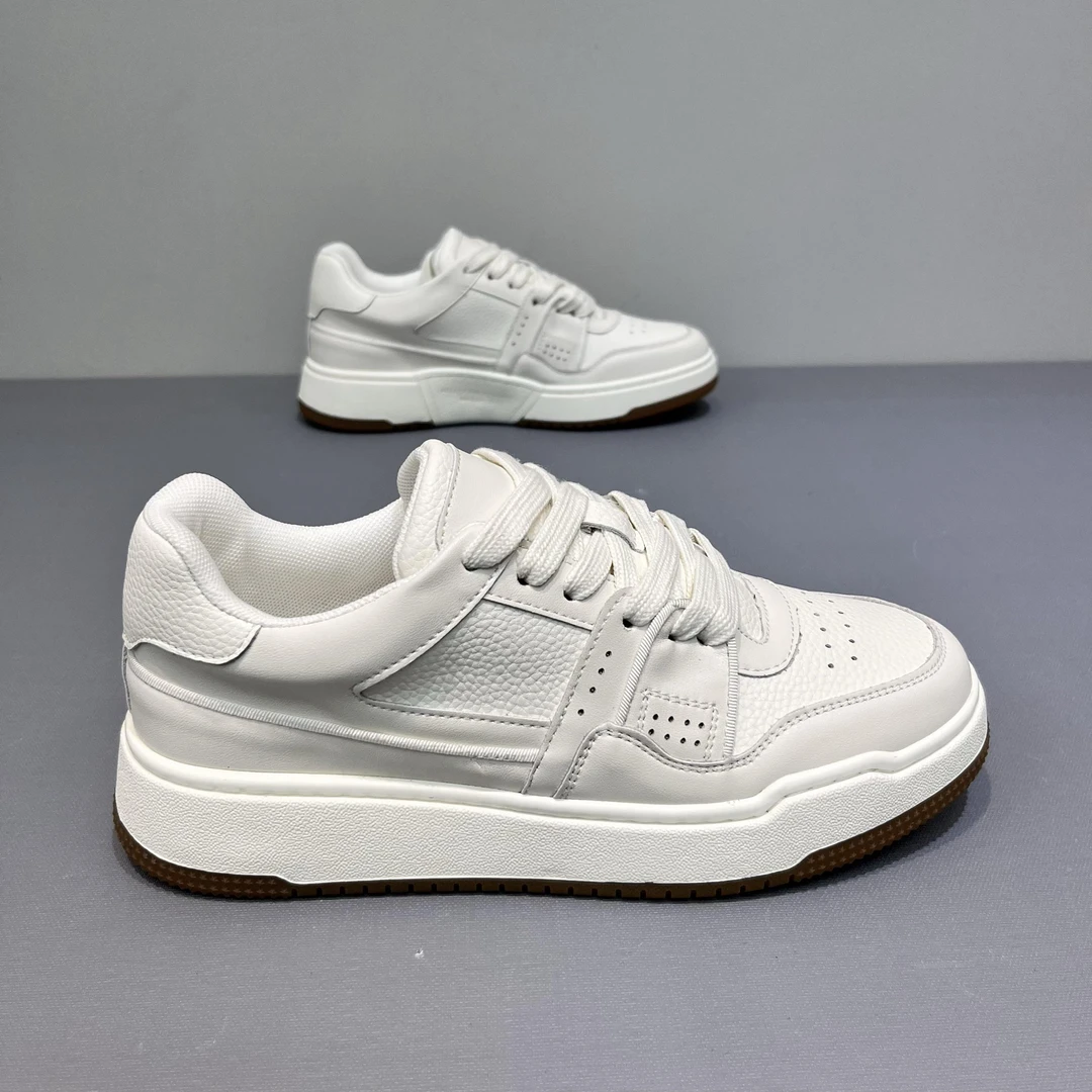 欧洲站潮牌板鞋男士低帮透气百搭运动休闲鞋面复古软底小白鞋男