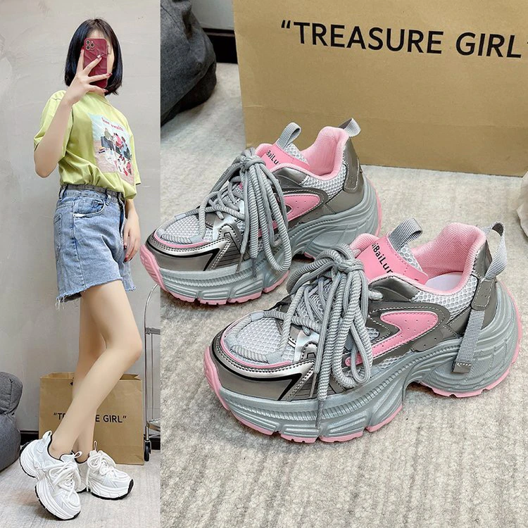 2024新款欧货潮流百搭时尚老爹鞋女