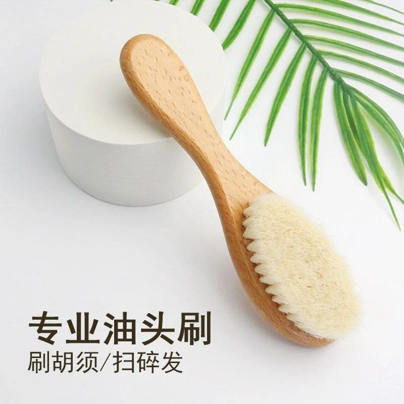 羊毛刷复古油头刷扫碎发刷子发廊理发毛刷剪发清理软毛清洁刷
