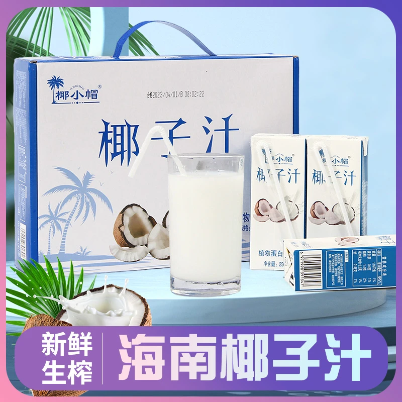 椰汁整箱送礼生榨椰子汁椰奶礼盒装饮料可做生椰拿铁250ml*10瓶