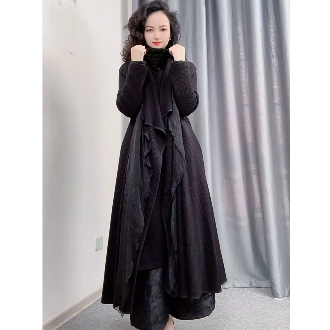 【鑫兰精】高货新品风衣气质轻奢时尚百搭女士黑色潮流