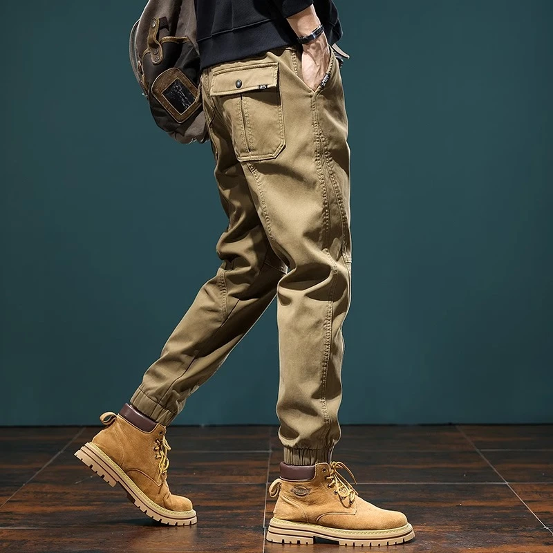 美式重磅户外工装裤子男秋冬季百搭宽松潮牌休闲裤男士潮牌束脚裤