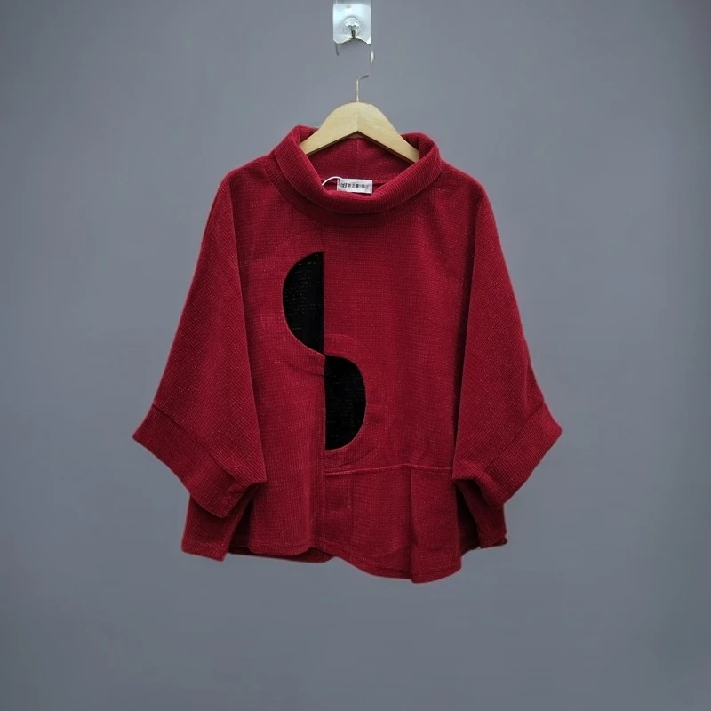 8101-3德泉峰冬季新款上新雪尼尔斗篷休闲潮流