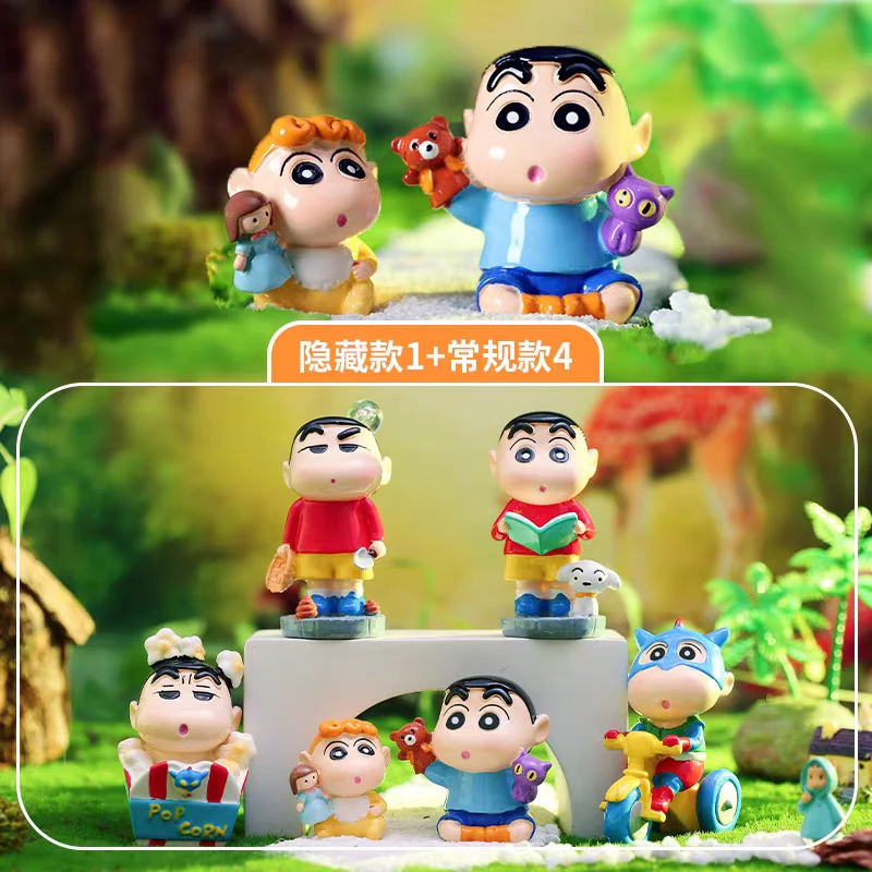 蜡笔小新第二弹卡通动漫人物盲盒潮玩创意周边