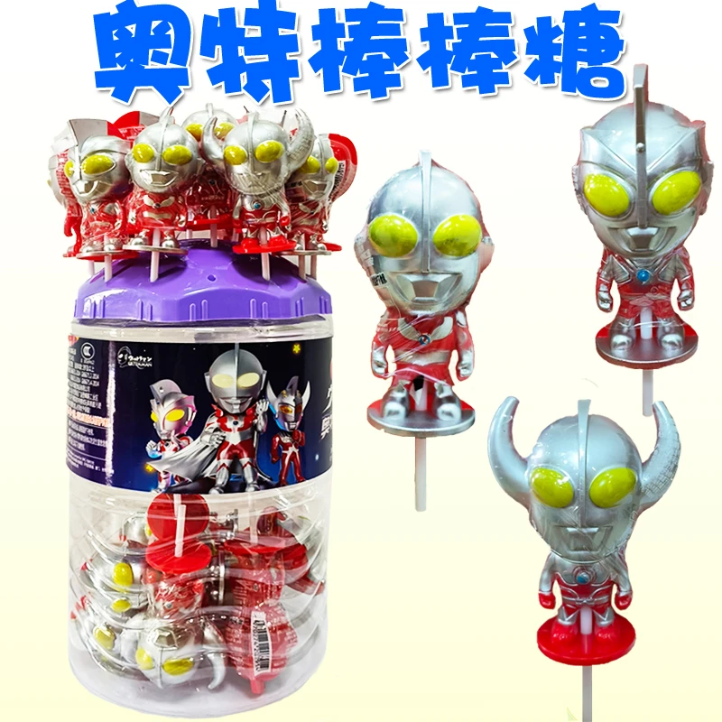 奥特曼棒棒糖卡通泰罗艾斯造型高颜值奥特玩偶儿童节礼物零食糖果