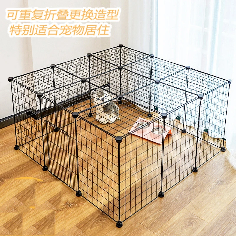 狗狗围栏宠物室内带厕所狗猫笼子隔离门护栏自由组合中小型犬栅栏