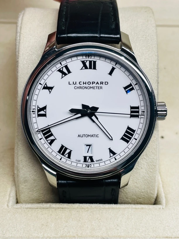 95新 Chopard/萧邦 LUC系列/42mm/珐琅烤瓷表盘白/工价66000