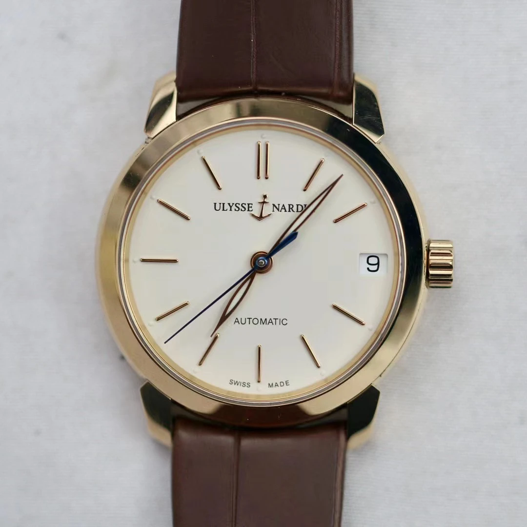95新 Ulysse Nardin/雅典 8106/18k金/单表/31mm/工价85600/女款