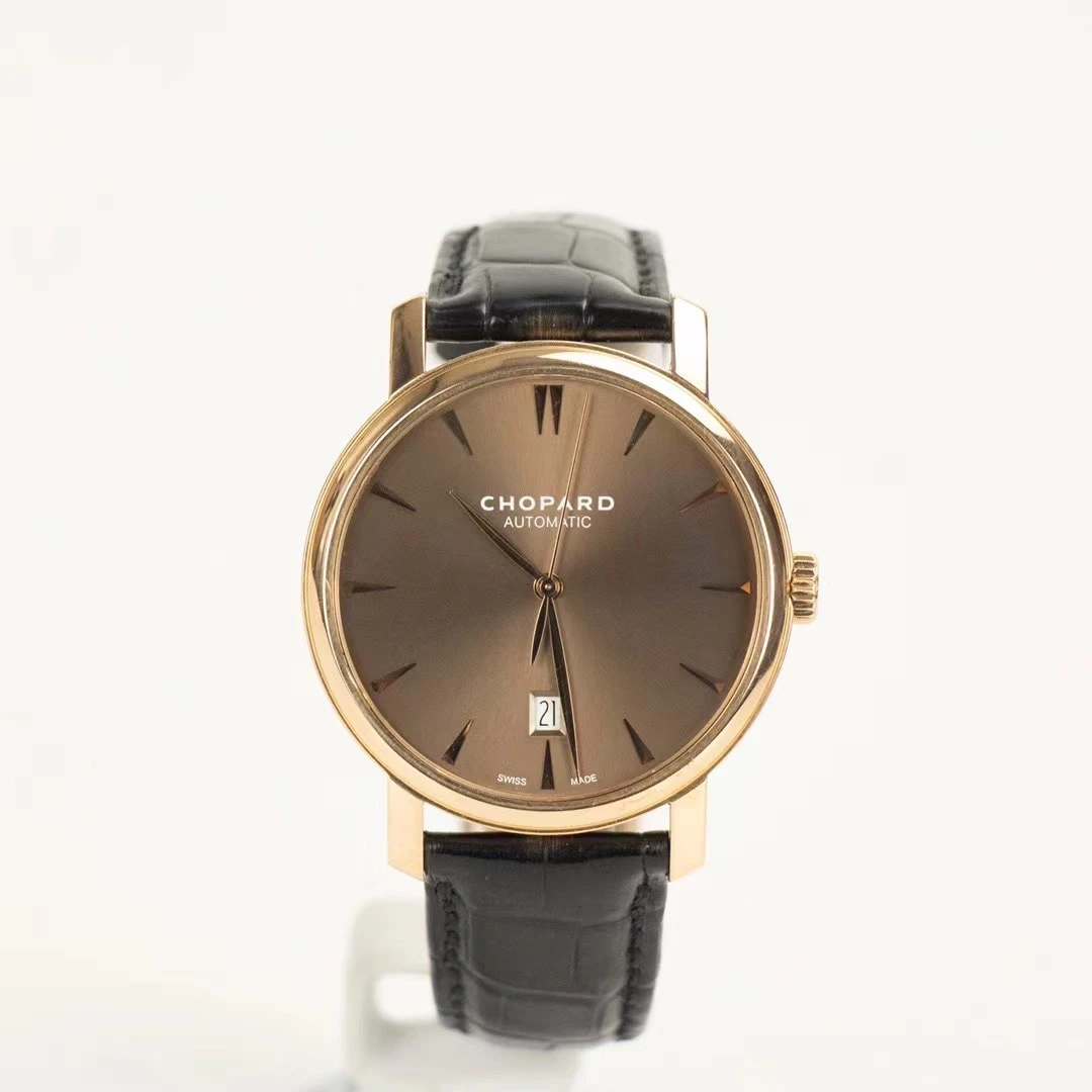 99新 Chopard/萧邦 161278新款/40mm/18k玫瑰金/单表/男士气质