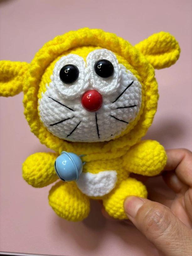 毛线手工钩织小羊哆啦成品（钩织不易不调退）
