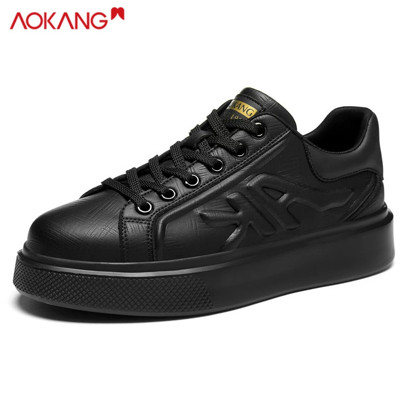 奥康2025蛇年新款秋季时尚百搭透气软底板鞋商务运动休闲小白潮鞋